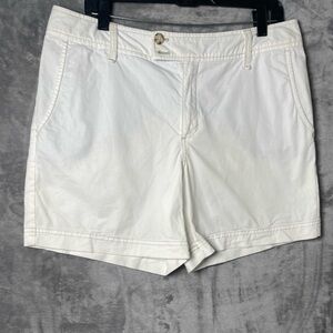 Women's White Casual Shorts